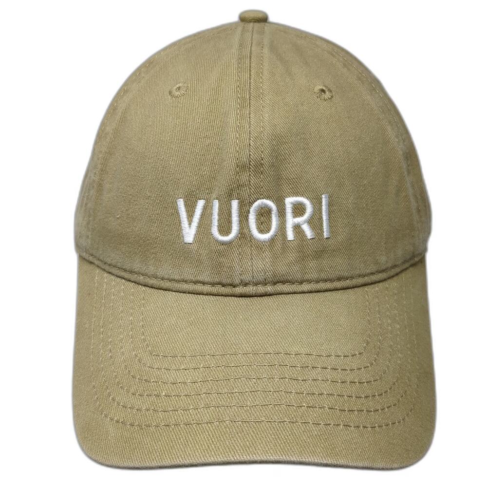 Vuori Baseball Cap Green OSFM Embroidered Logo Adjustable Slideback Twill Hat